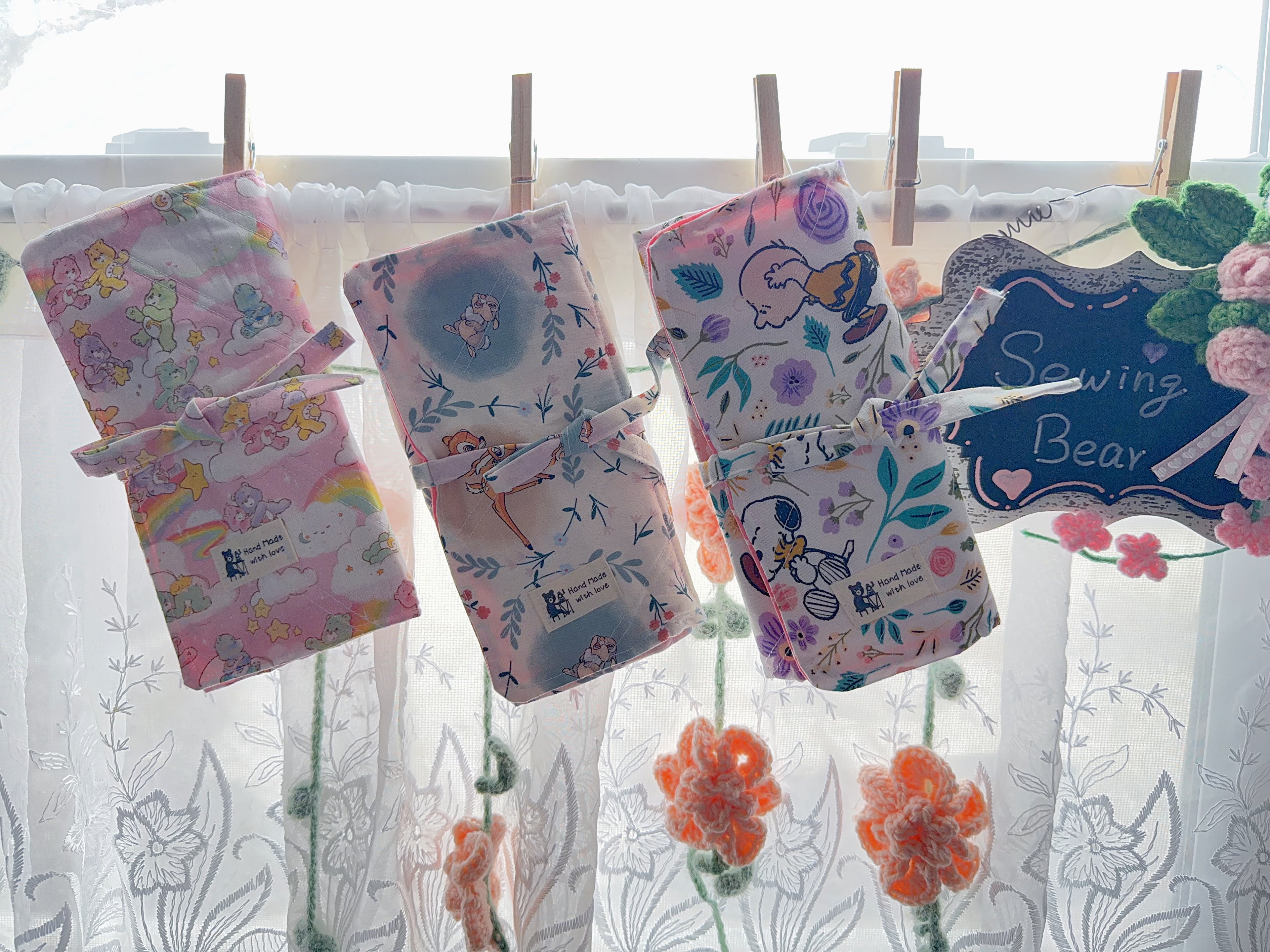 Crochet holder storage bag